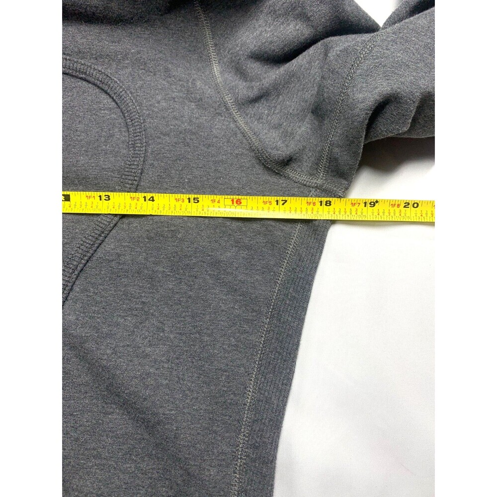 Lululemon Scuba Hoodie Jacket Womens Size 6 Dark Gray Light Gray Full Zip READ - Picture 6 of 9